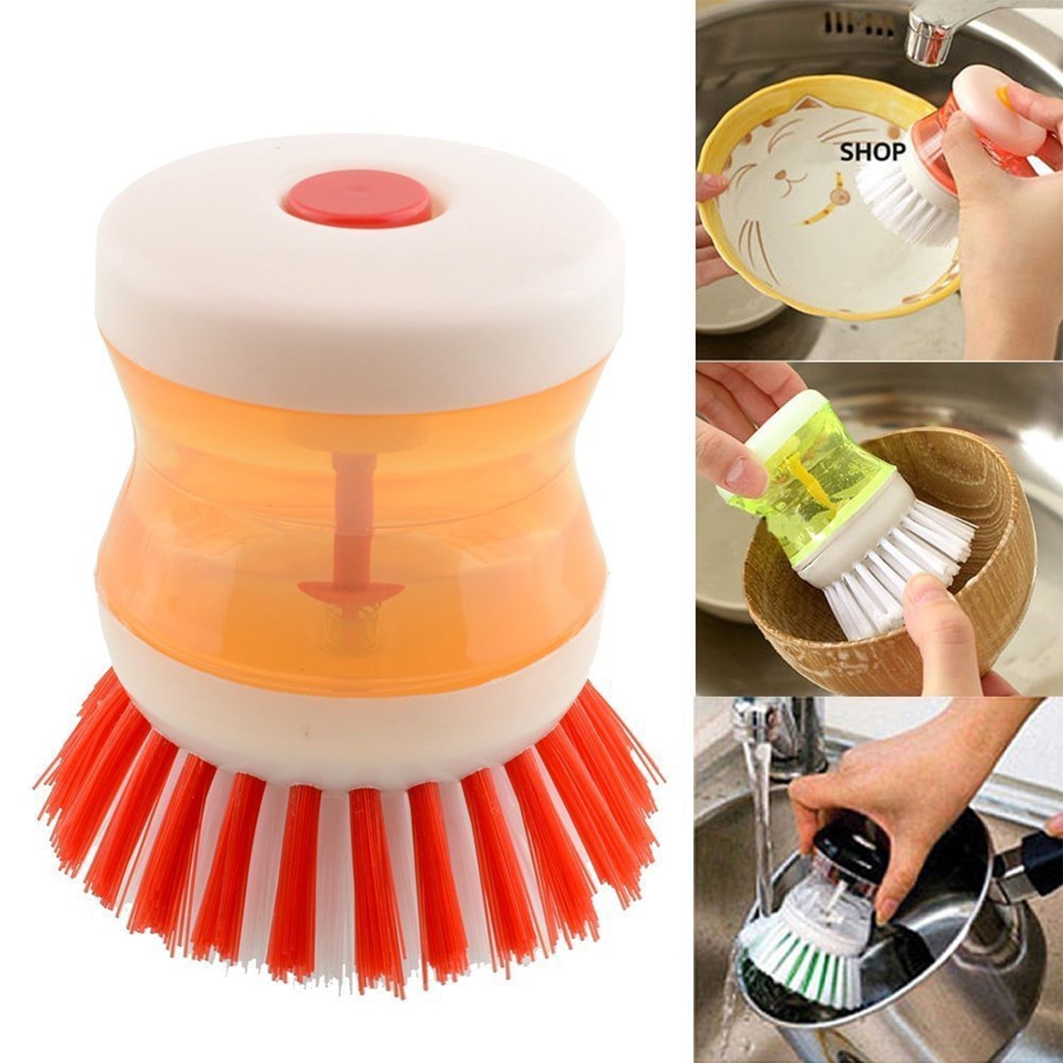 Cleaning Brush with Liquid Soap Dispenser thumbnail 8