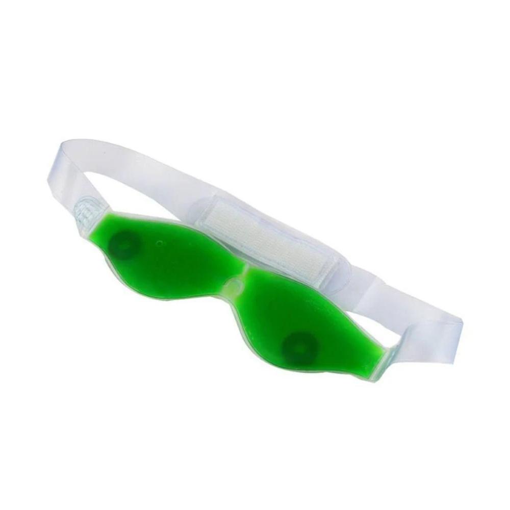 Cold Eye Mask with Stick-on Straps (Green) thumbnail 4