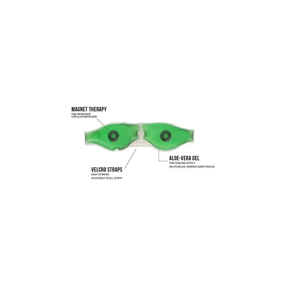 Cold Eye Mask with Stick-on Straps (Green) thumbnail 5