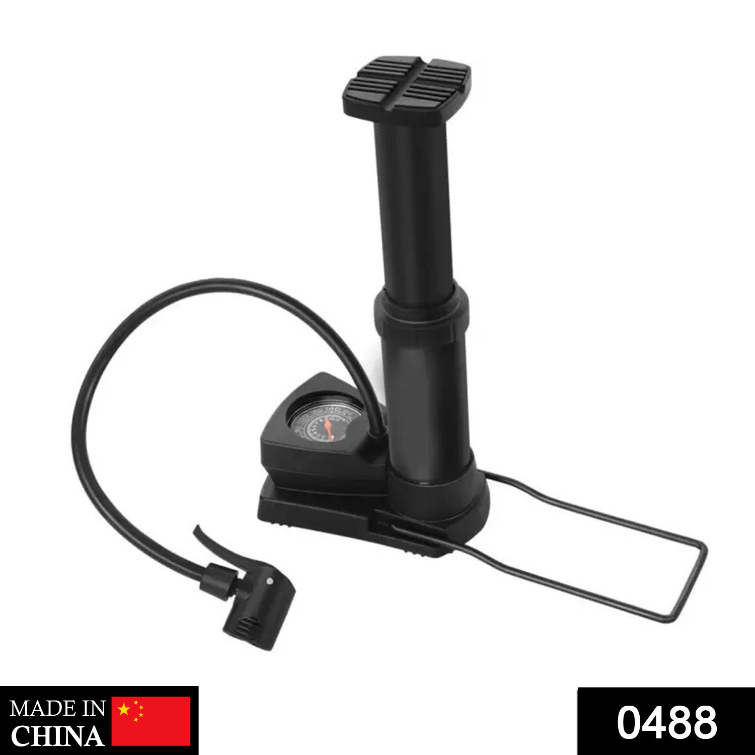 Mini Foot Pump Inflator For Bike and car thumbnail 2