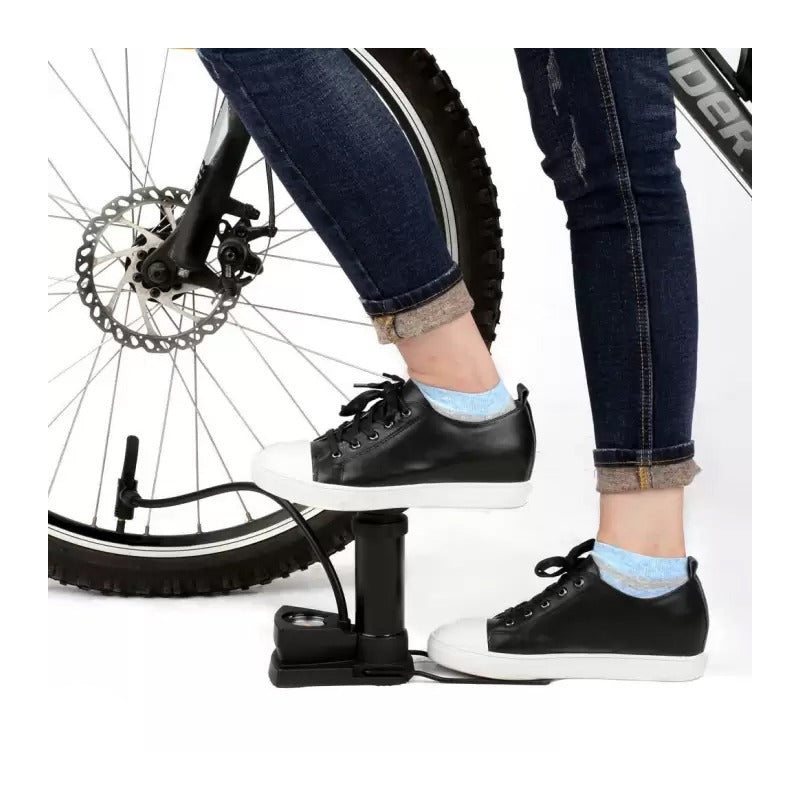 Mini Foot Pump Inflator For Bike and car thumbnail 3