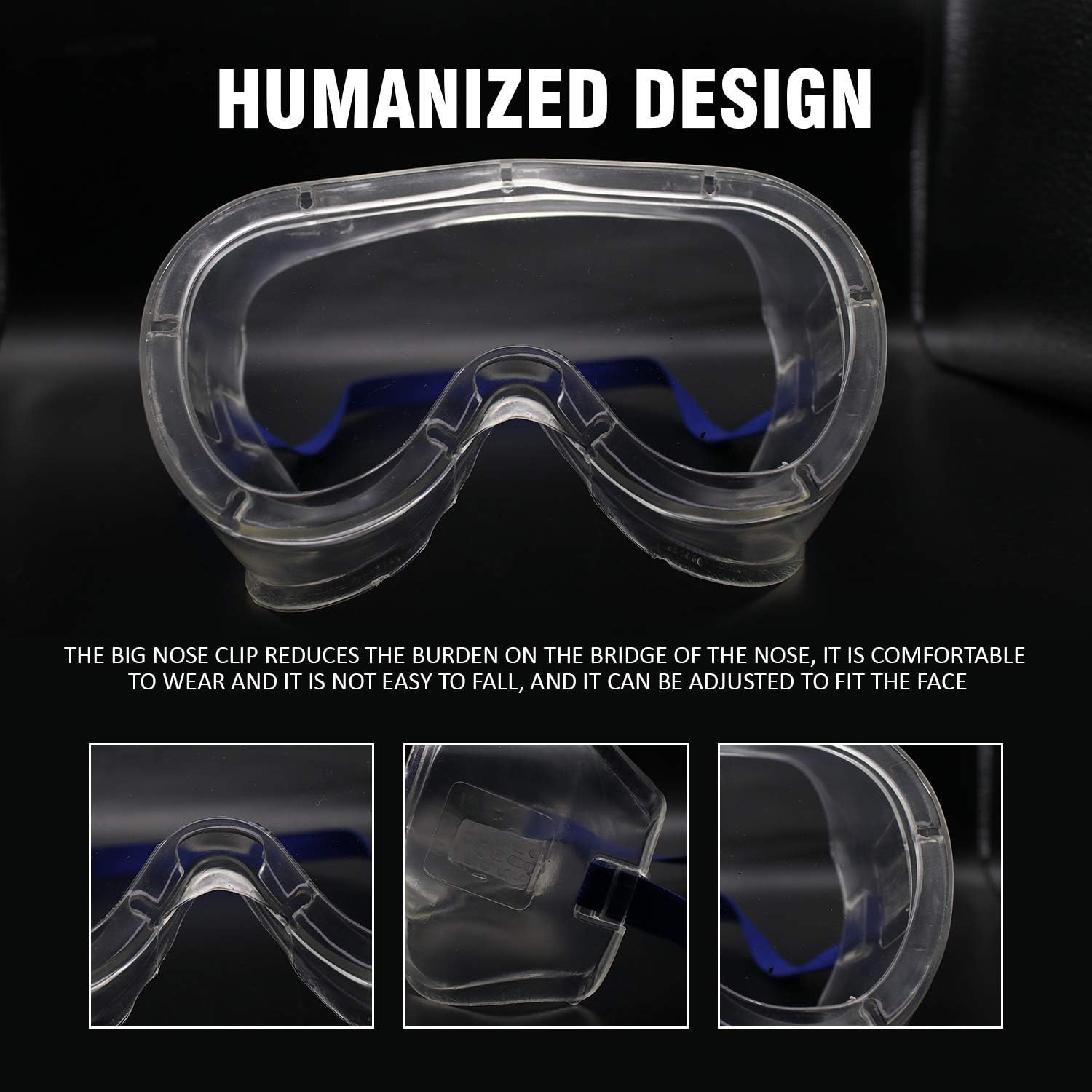 Safety Goggles, Technic Safety Goggles Protection for Classroom Home & Workplace Prevent The Impact of Dust Droplets Gas Protection Glass thumbnail 4