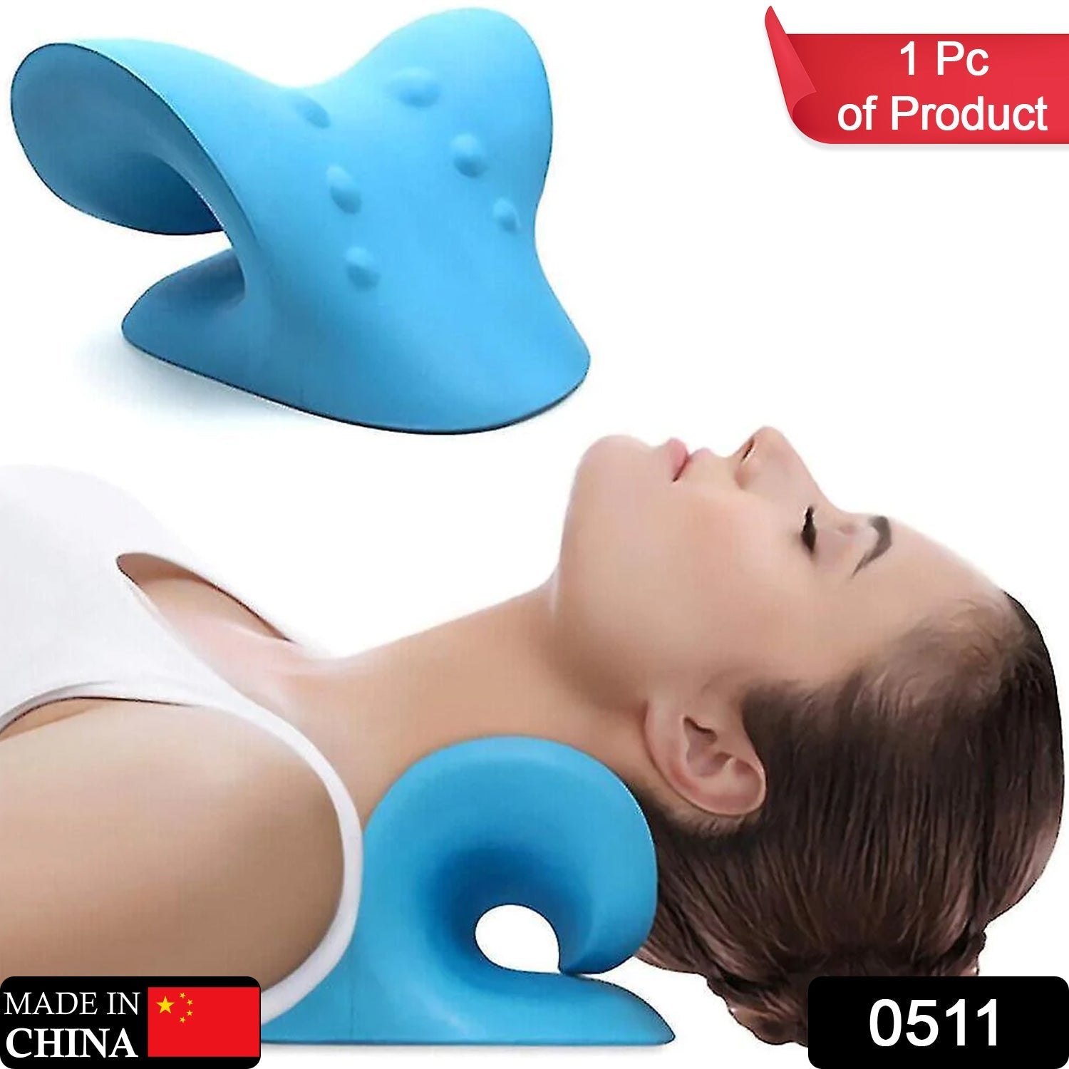 Neck Relaxer Cervical Pillow Ã¢â‚¬â€œ Neck & Shoulder Pain Relief, Acupressure Massage, Medical Grade, Orthopaedic Recommended thumbnail 2