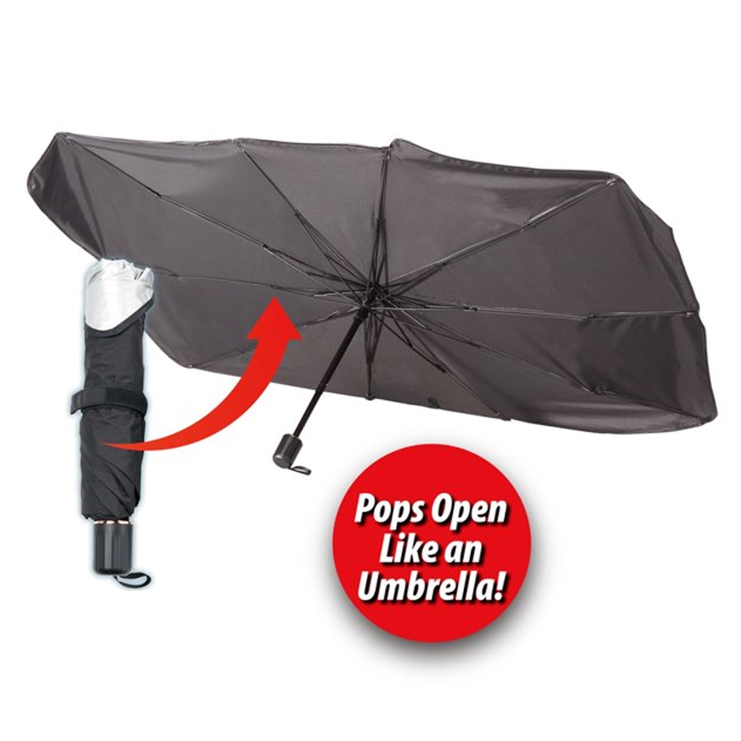 Foldable Car Windshield Sunshade for Heat Protection thumbnail 4