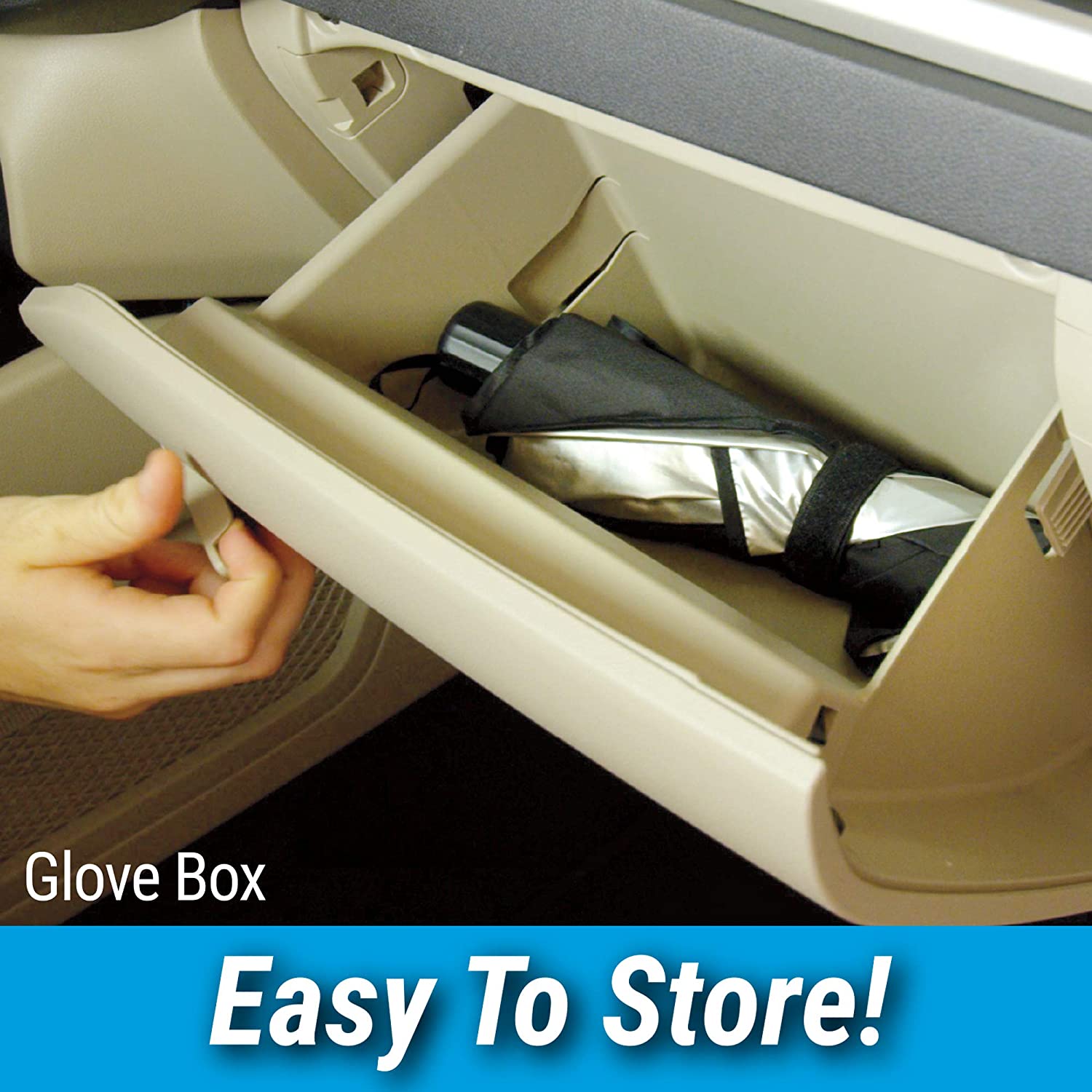Foldable Car Windshield Sunshade for Heat Protection thumbnail 6