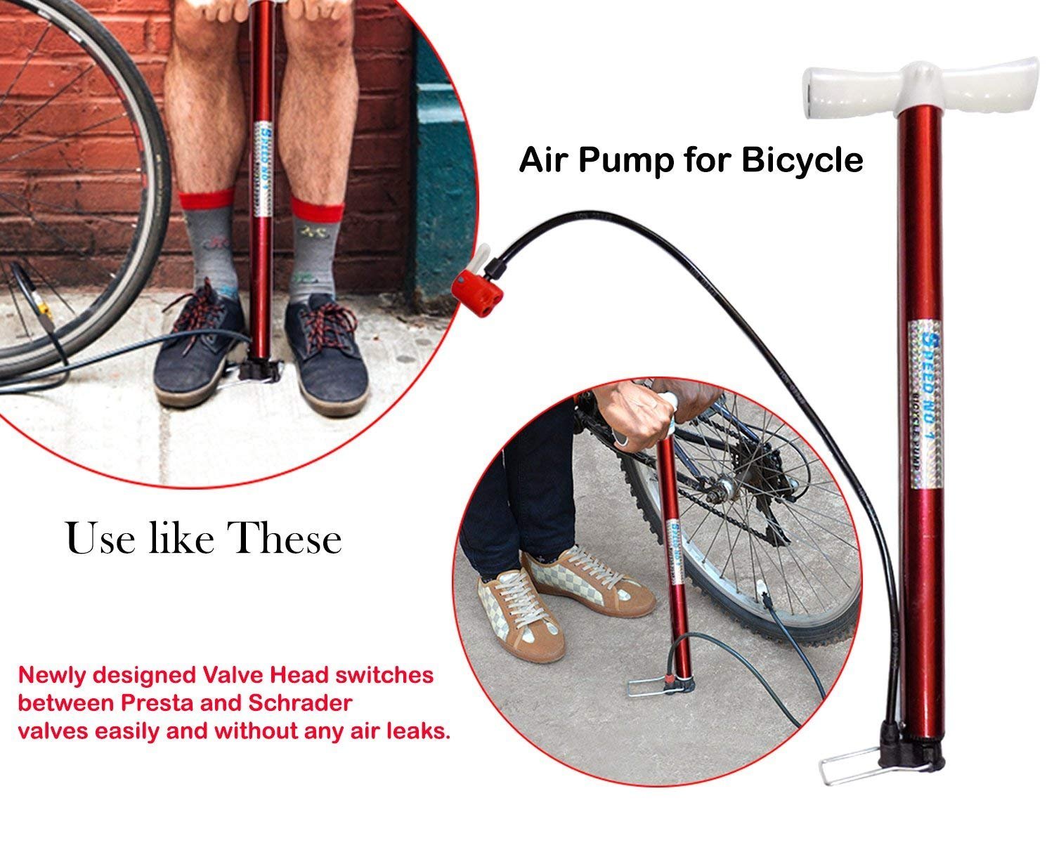 Multipurpose Air Pump (Use for Car ,Bicycles ,Scooters ,Balls, Bikes) (MOQ :- 6 Pc) thumbnail 6