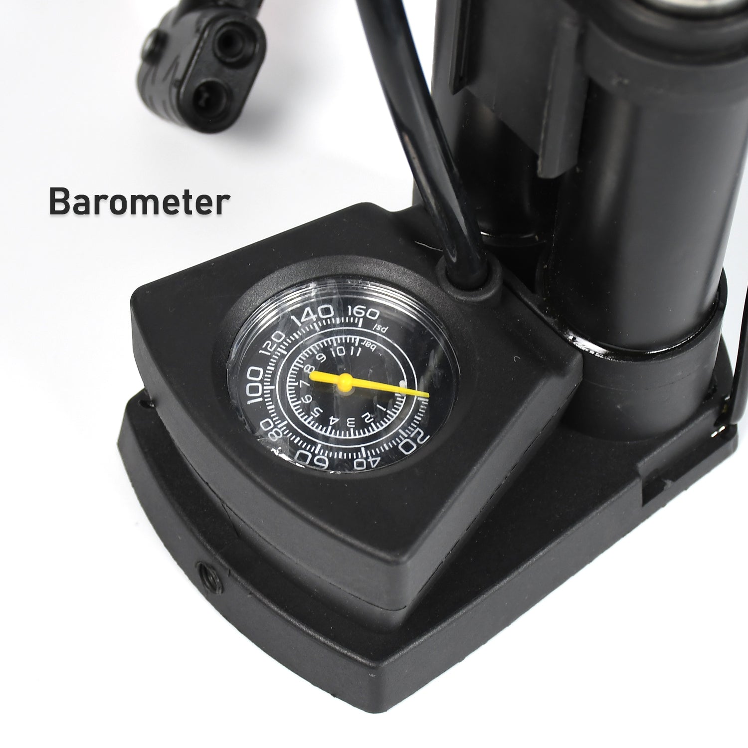 Portable Mini Bike Pump with Gauge thumbnail 6