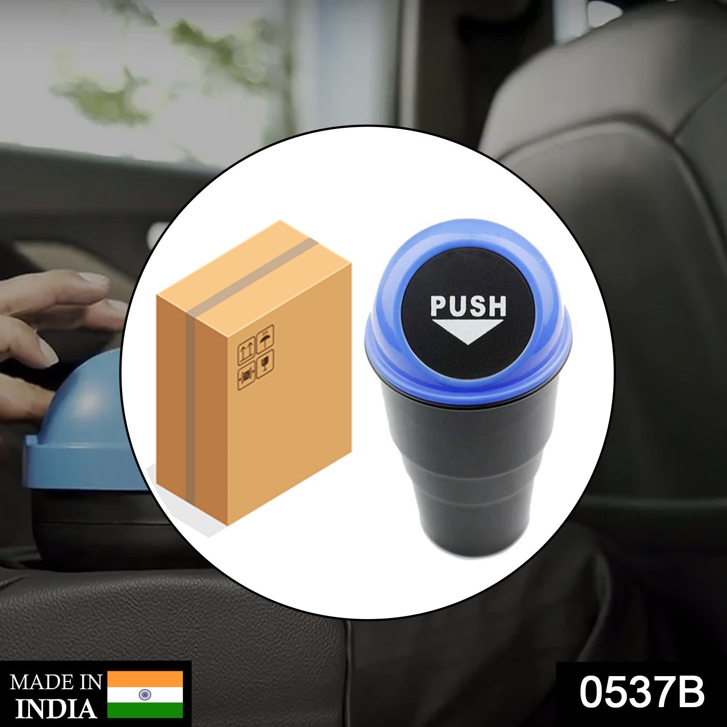 Car Dustbin widely used in many kinds of places like offices, household, cars, hospitals etc. for storing all rough stuffs. thumbnail 2