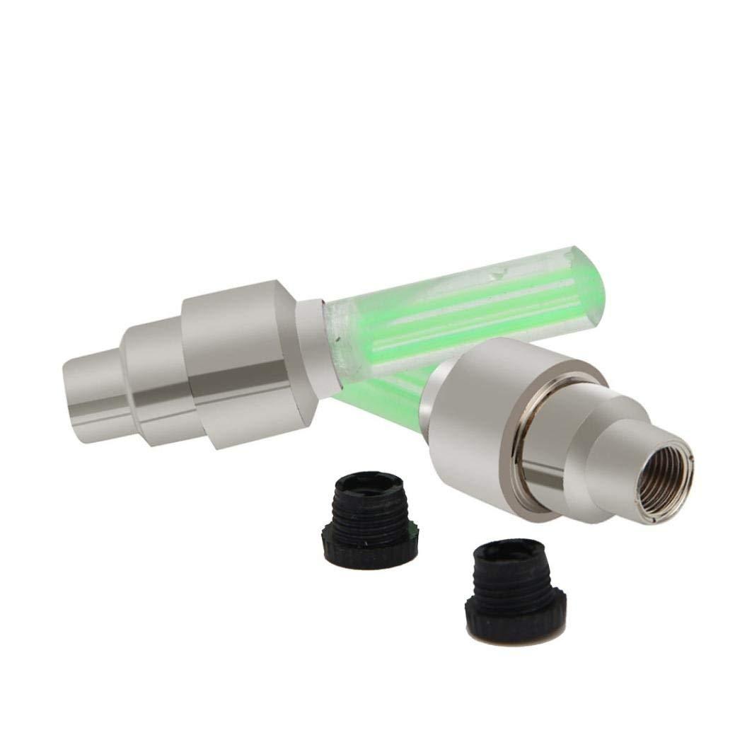 LED Flash Light lamp tyre Wheel Valve Sealing caps (2 Pc / Mix Color) thumbnail 5
