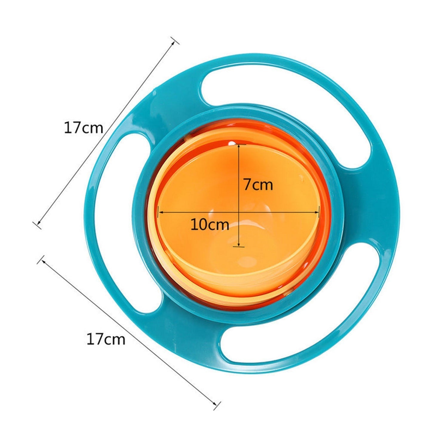 Rotating Baby Bowl used for serving food to kids and toddlers etc. thumbnail 5