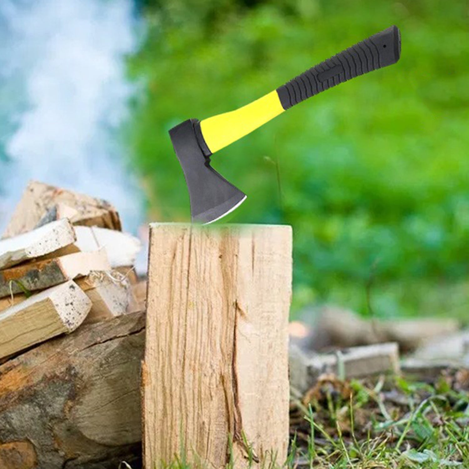 Fiberglas's Body Rubberised Handle Wood Cutting Axe thumbnail 6