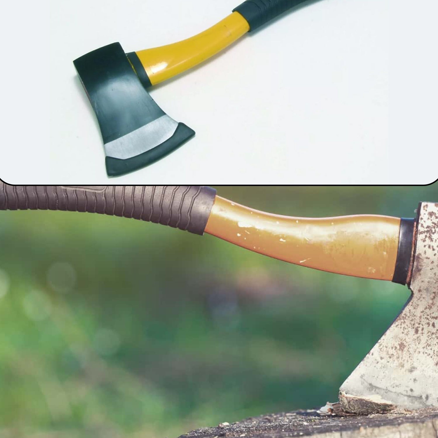 Fiberglas's Body Rubberised Handle Wood Cutting Axe thumbnail 7