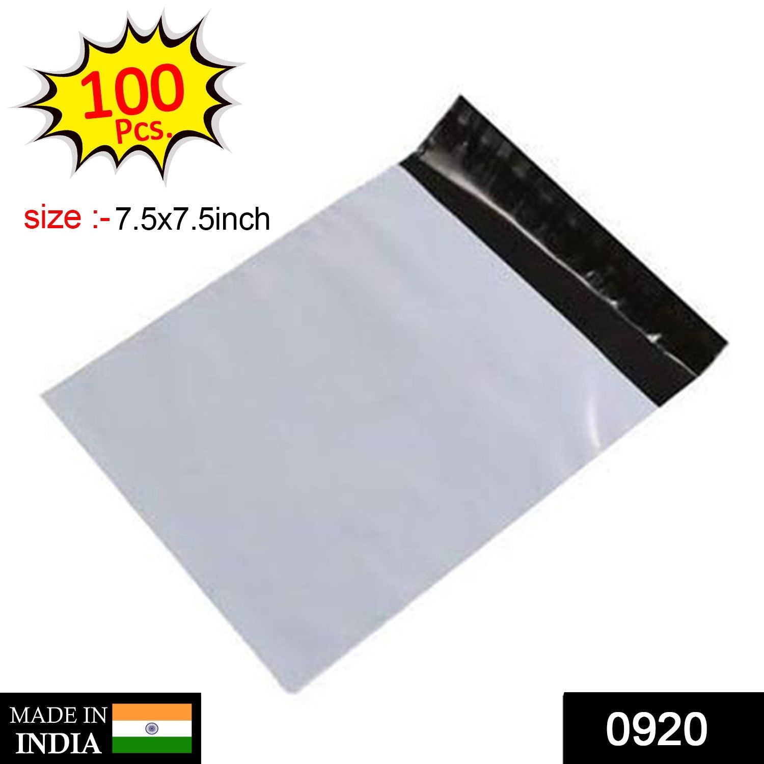 Tamper Proof Courier Bags (7_5X7_5 inch) Pack of 100Pcs thumbnail 2