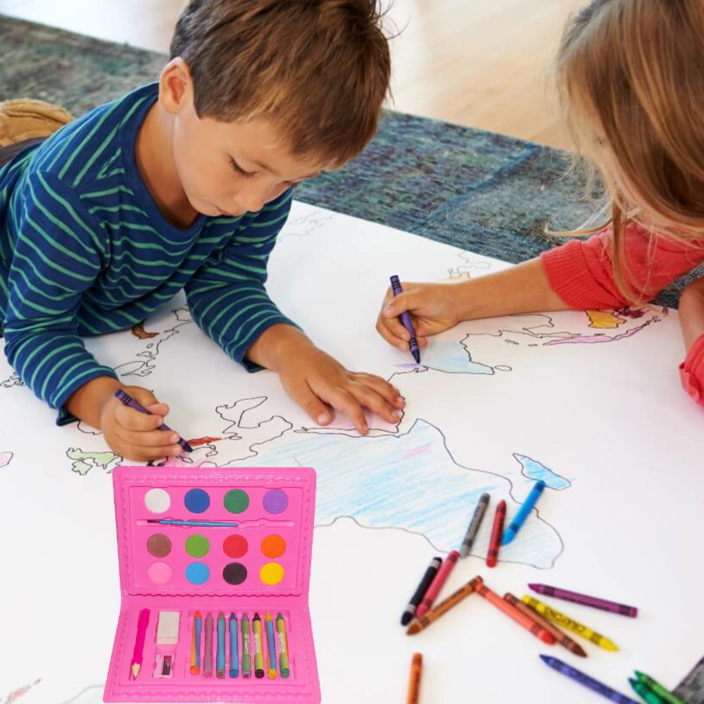 Coloring Combo Colors Box Color Pencil, Crayons, Water Color, Sketch Pens (Set of 24) thumbnail 5