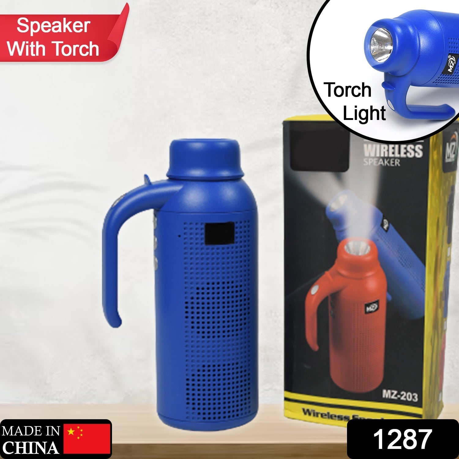 Smart Bluetooth Speaker with Torch & Night Flashlight thumbnail 2