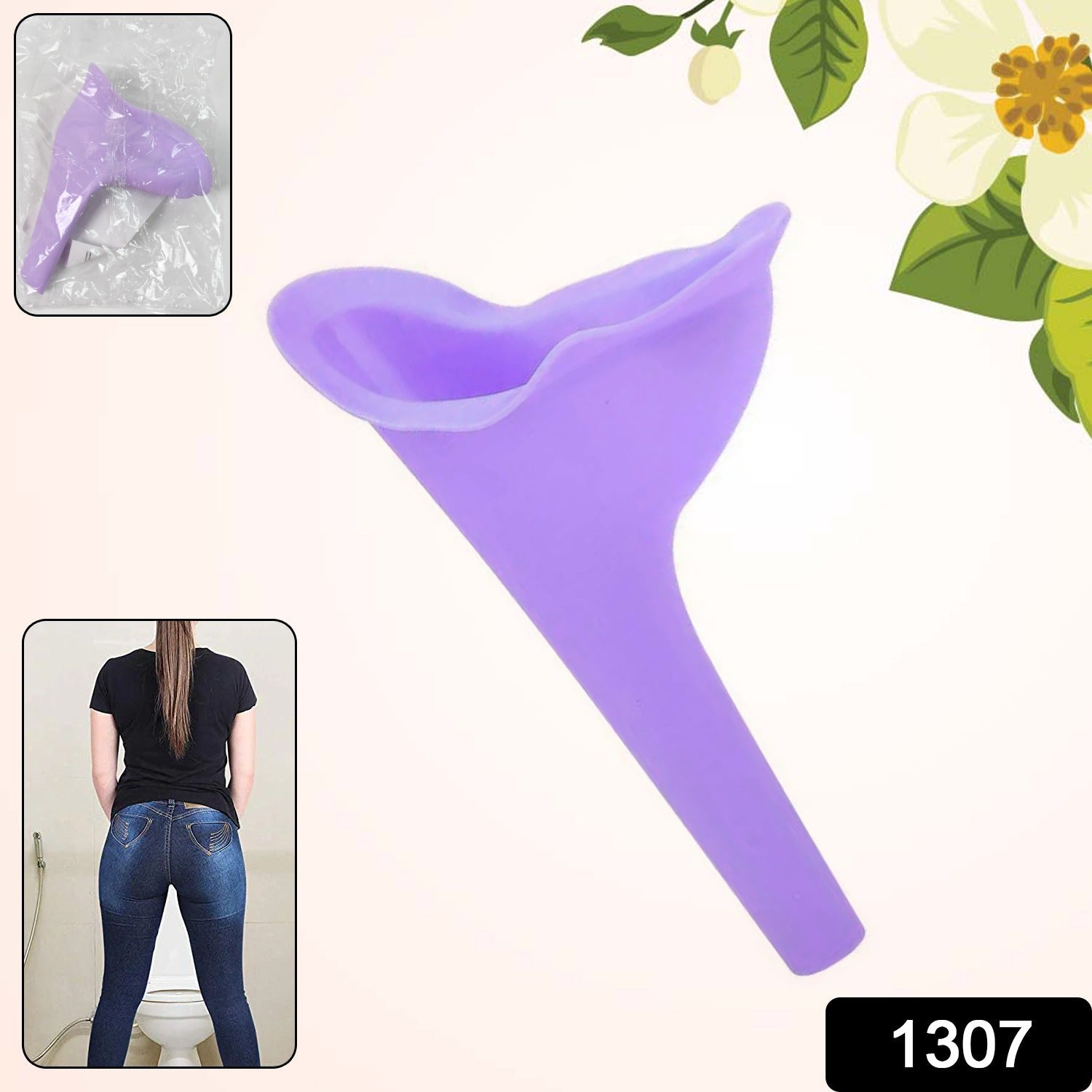 Stand And Pee Reusable Portable Urinal Funnel For Women thumbnail 2