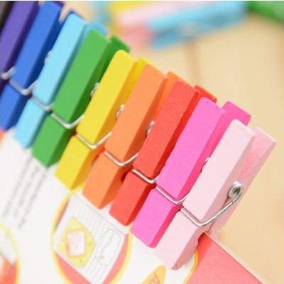 Wooden Clips for Photo Hanging & Home Decoration Pin Clips (Pack of 50) thumbnail 3