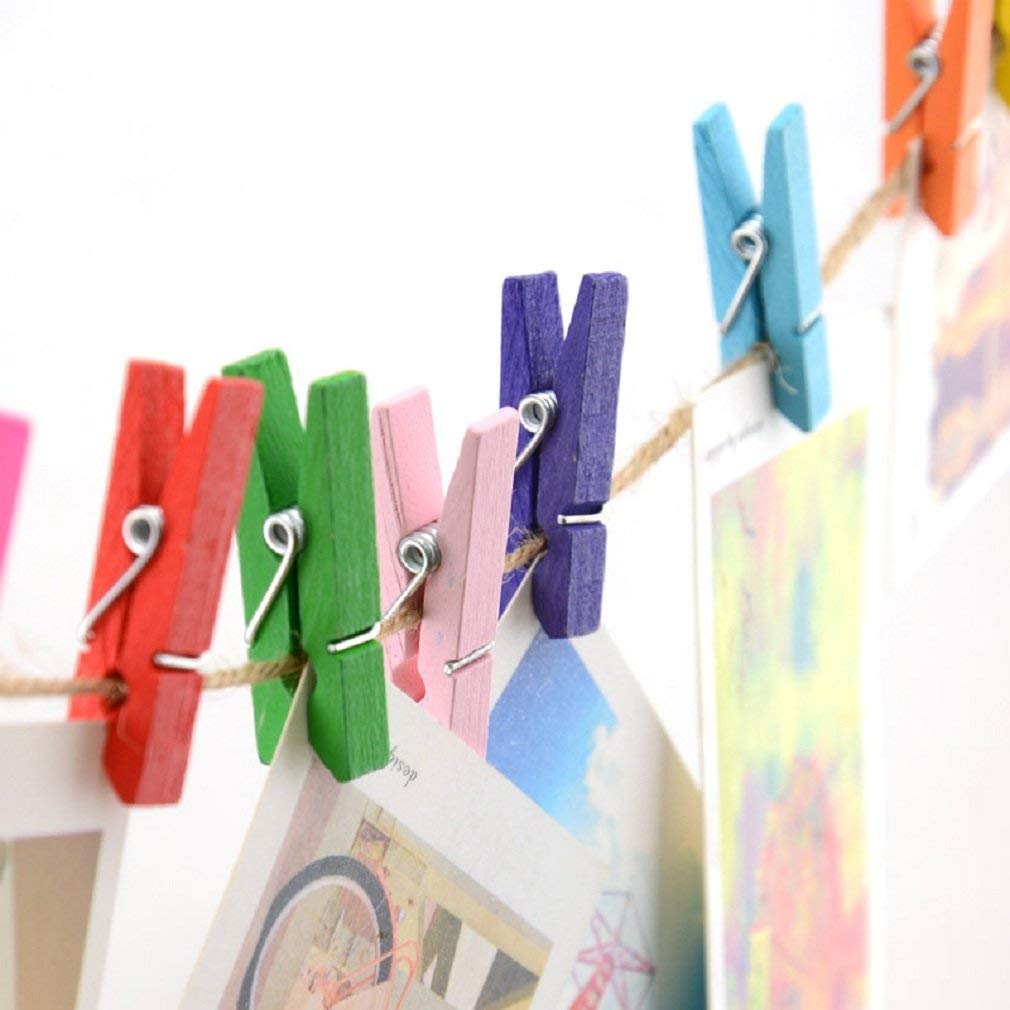 Wooden Clips for Photo Hanging & Home Decoration Pin Clips (Pack of 50) thumbnail 4