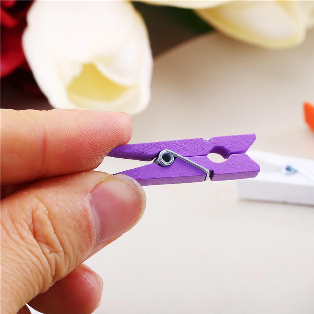 Wooden Clips for Photo Hanging & Home Decoration Pin Clips (Pack of 50) thumbnail 6