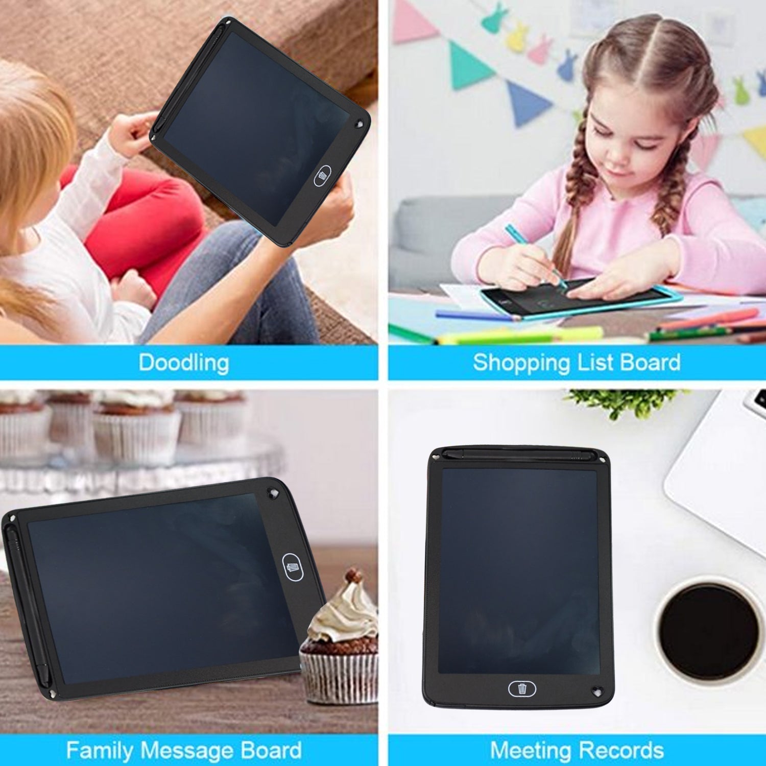 LCD PORTABLE WRITING PAD / TABLET FOR KIDS - 8.5 INCH thumbnail 6