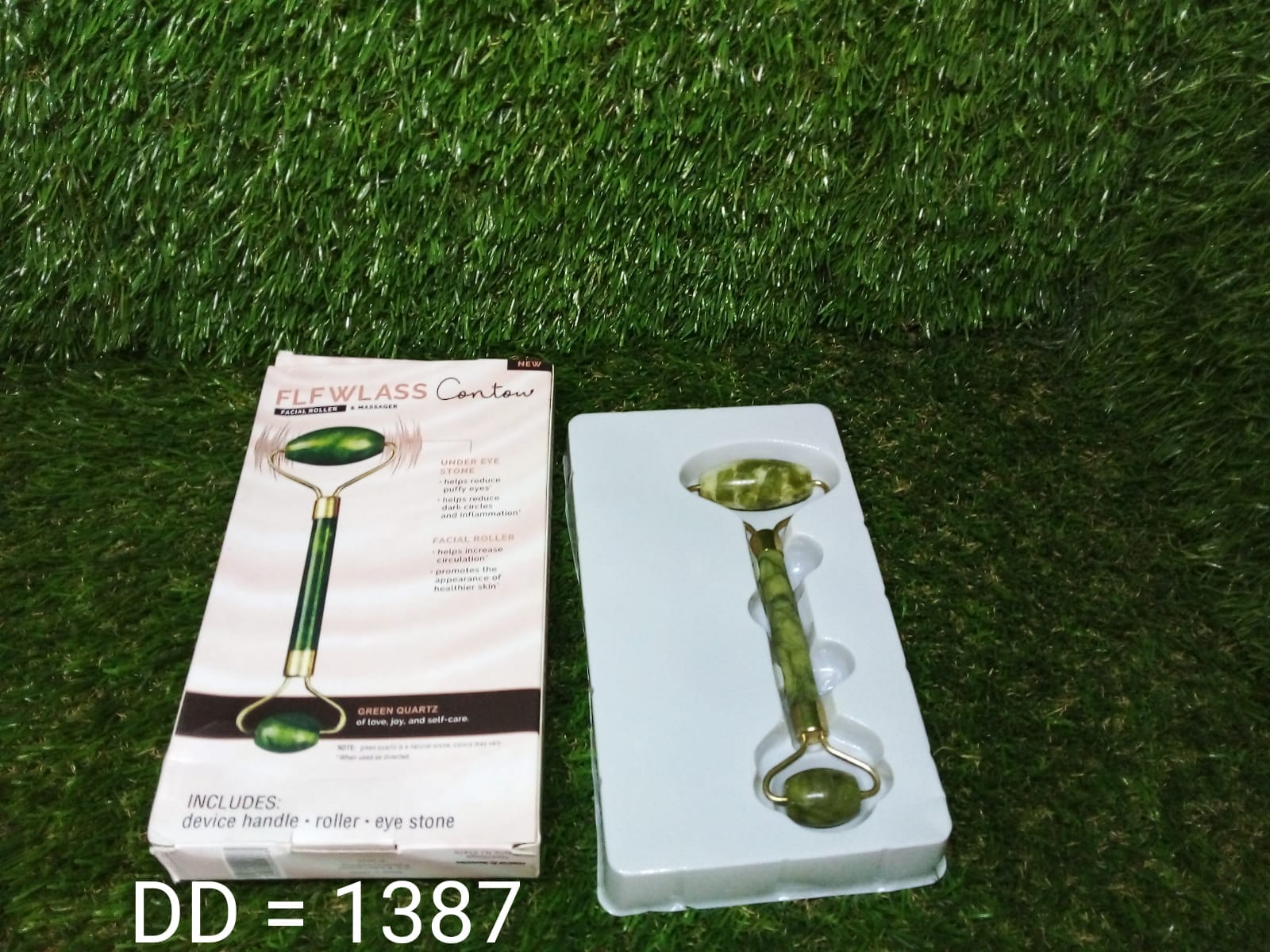 Smooth Facial Roller & Massager Natural Massage Jade Stone thumbnail 10