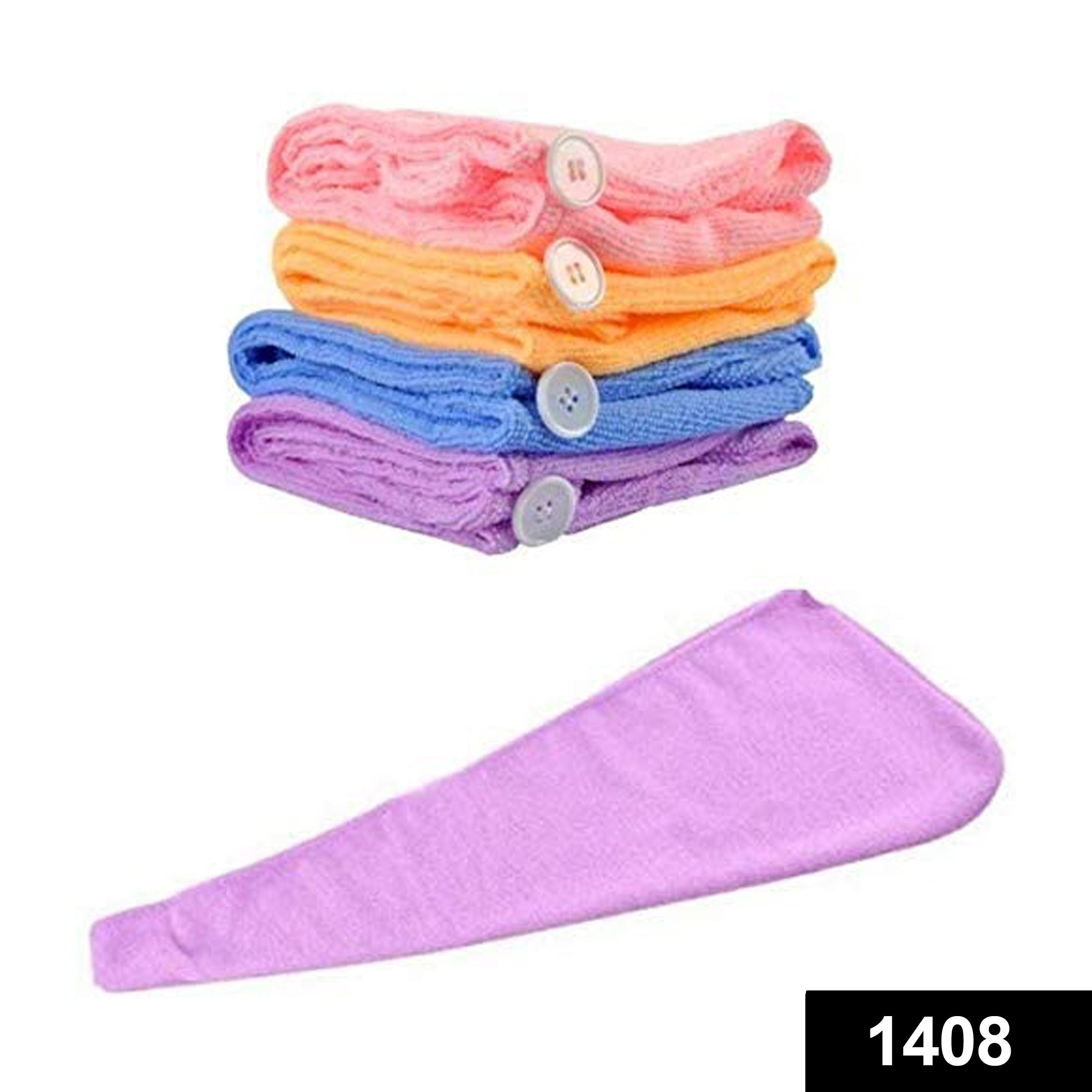 Quick Turban Hair-Drying Absorbent Microfiber Towel / Dry Shower Caps thumbnail 2