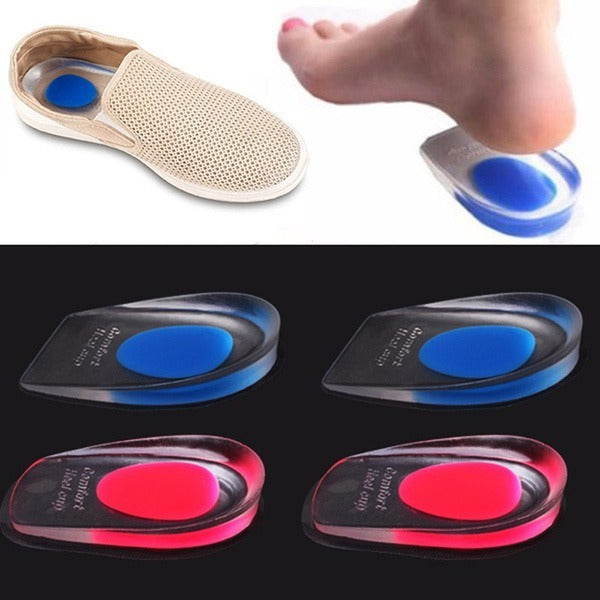 Gel Heel cups Silicon Heel Pad for Heel Ankle Pain thumbnail 3