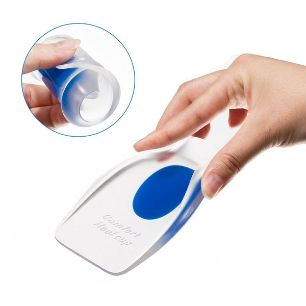 Gel Heel cups Silicon Heel Pad for Heel Ankle Pain thumbnail 4