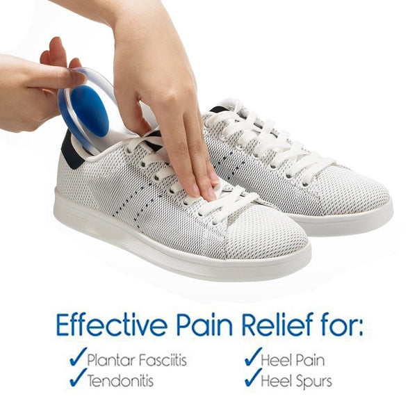 Gel Heel cups Silicon Heel Pad for Heel Ankle Pain thumbnail 6