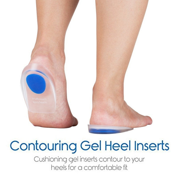 Gel Heel cups Silicon Heel Pad for Heel Ankle Pain thumbnail 7
