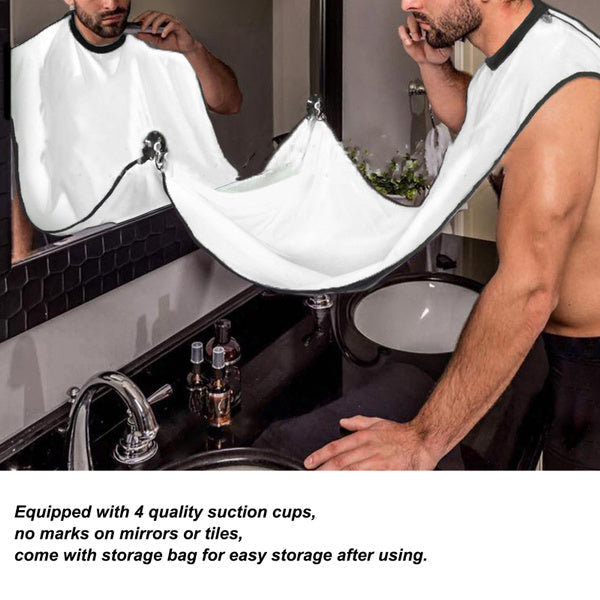 Beard Apron Hair Clippings Catcher Grooming Bib thumbnail 3