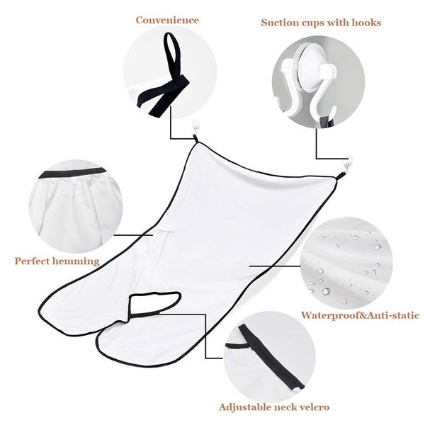 Beard Apron Hair Clippings Catcher Grooming Bib thumbnail 7
