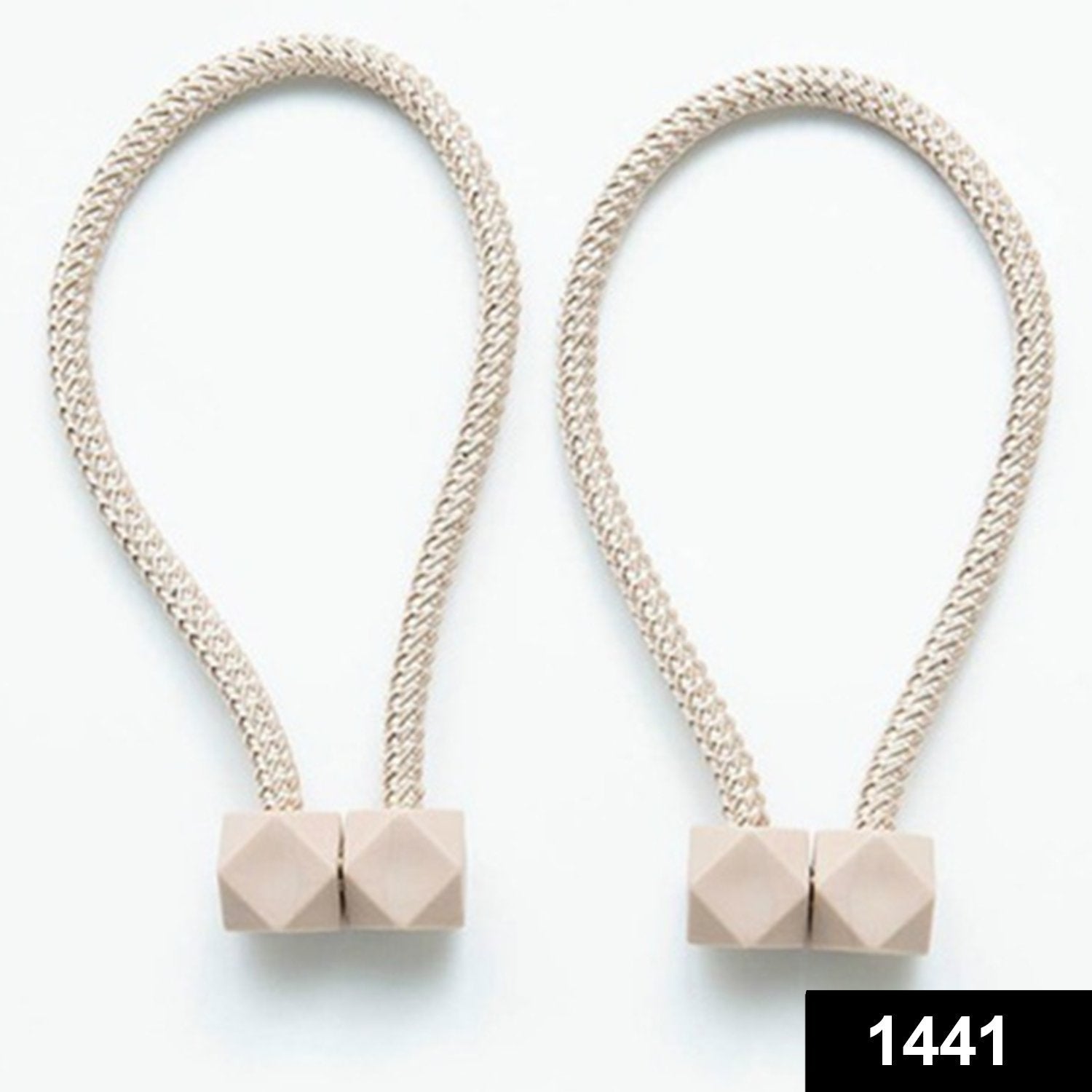 Home Magnetic Curtain Tiebacks, Straps, Buckle, Clips Rope Straps Window Curtain Bracket Decoration (2 Pc) thumbnail 2