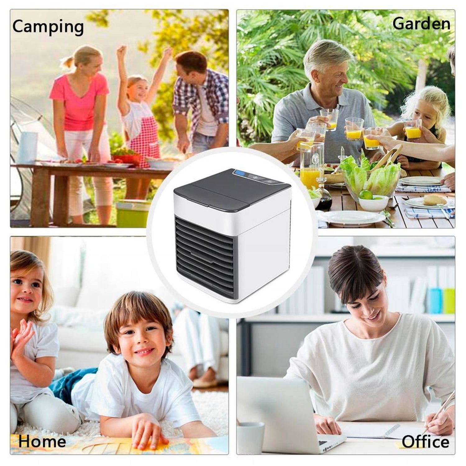 Mini Portable Air Cooler with LED Light & Water Fill thumbnail 7