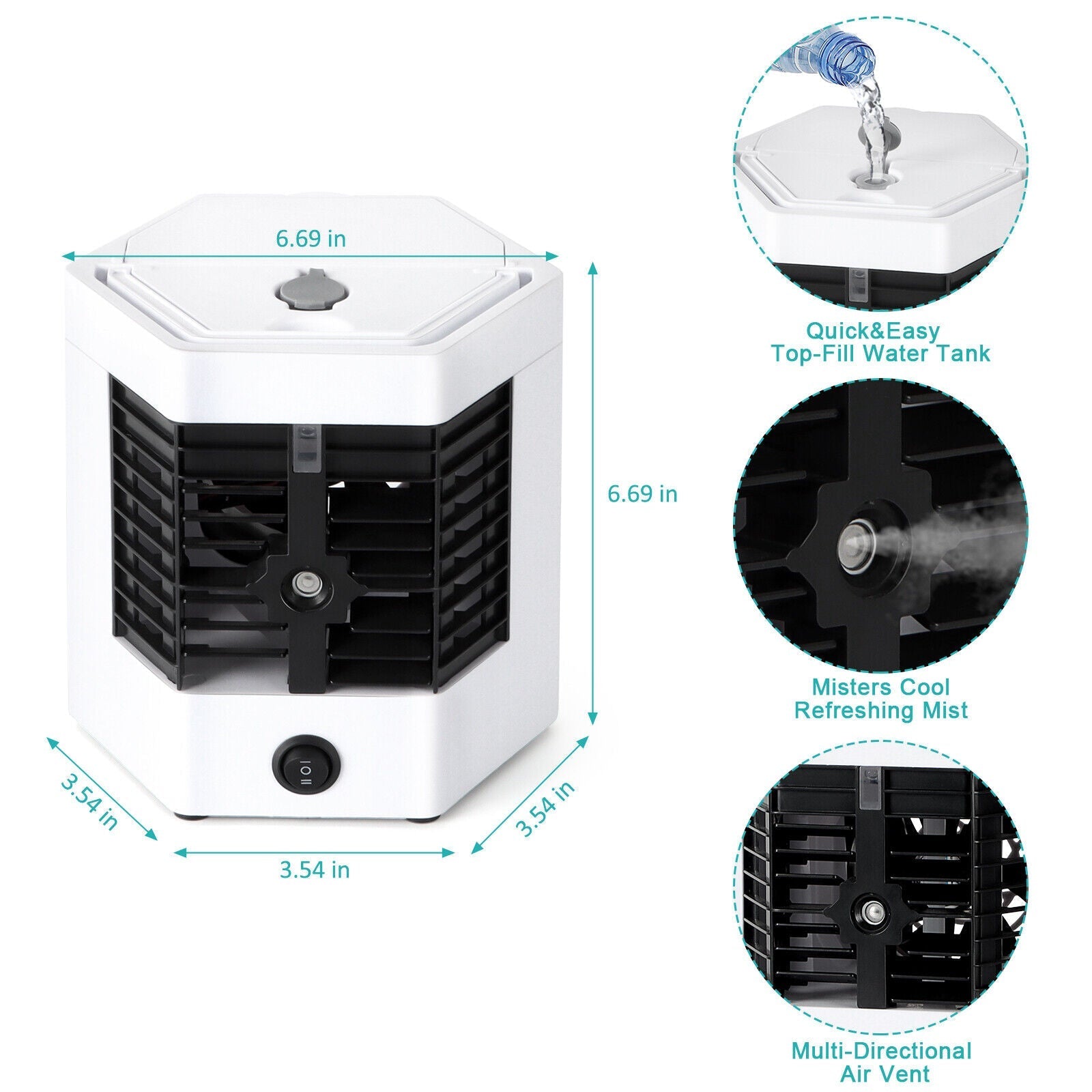 Mini Portable Arctic Air Cooler & Humidifier thumbnail 7