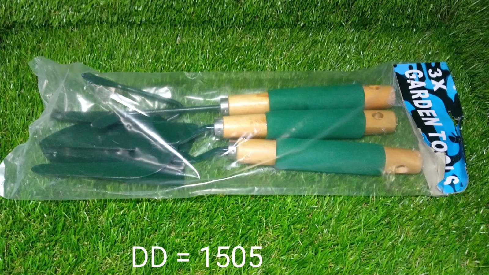 Gardening Tool Wood Handle Cultivator Trowel Forks Tool Set (3 pack) thumbnail 6