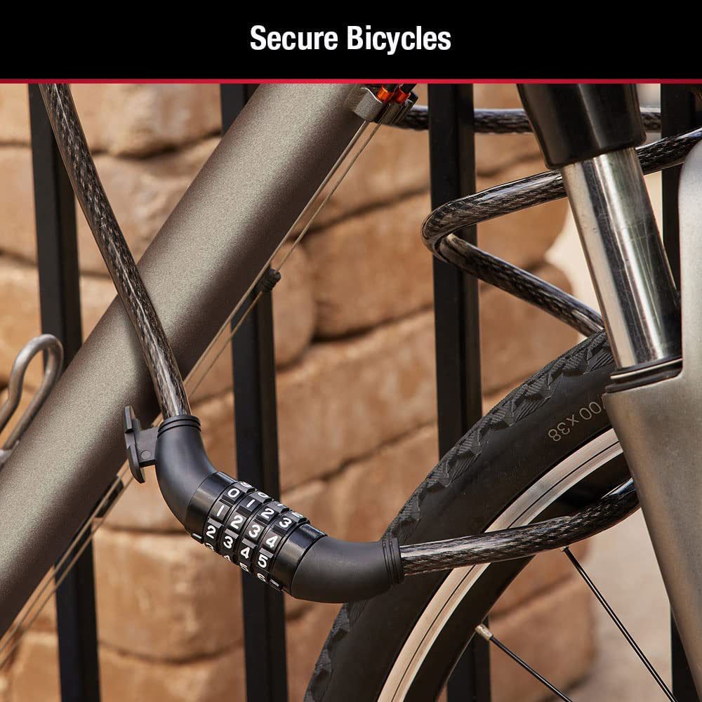 Heavy Duty Multi-Purpose Plastic combination Lock for Helmet & Multi Use thumbnail 4