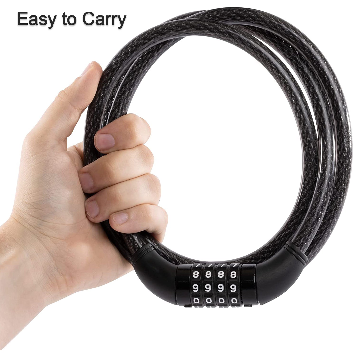 Heavy Duty Multi-Purpose Plastic combination Lock for Helmet & Multi Use thumbnail 7
