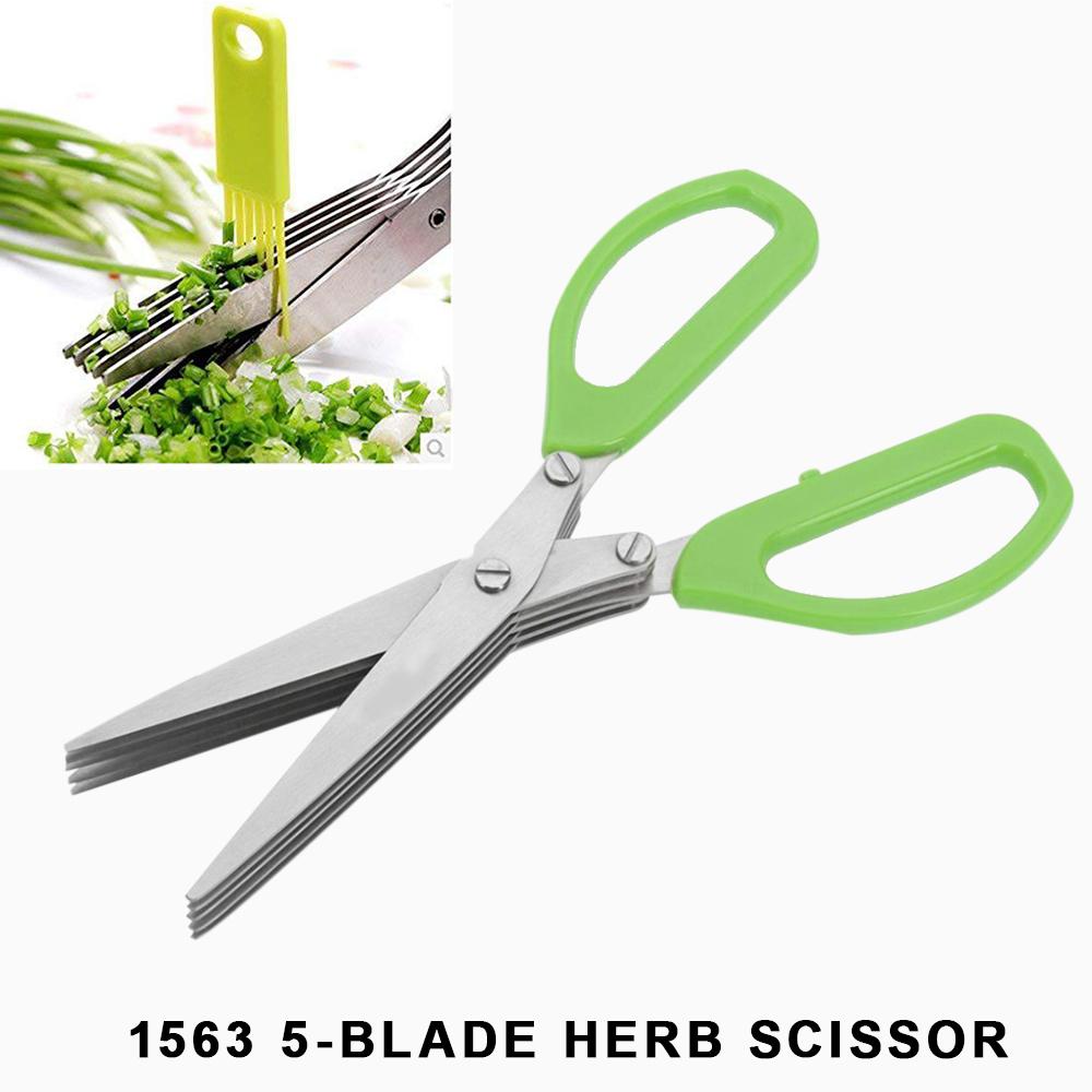 Stainless Steel 5-Blade Herb Scissors thumbnail 3