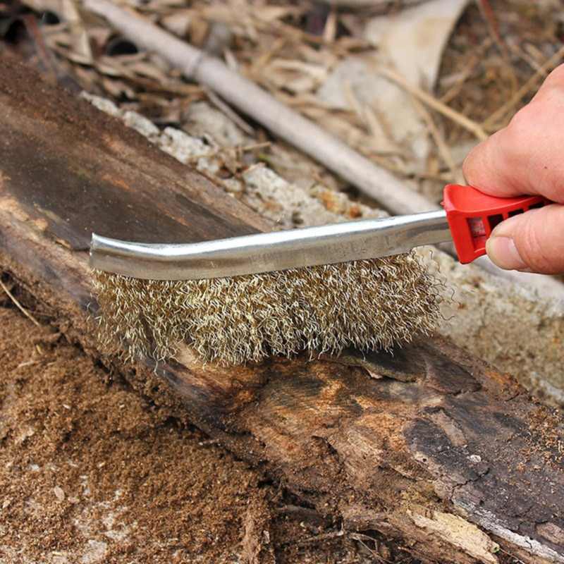 Stainless Steel Wire Hand Brush Metal Cleaner Rust Paint Removing Tool thumbnail 6