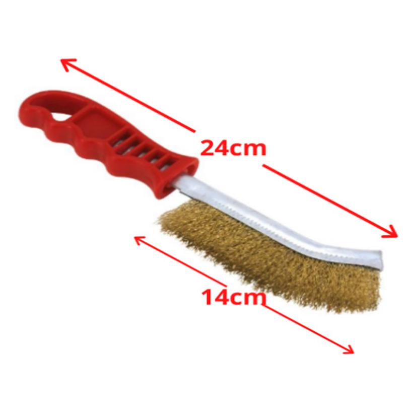 Stainless steel wire hand brush metal cleaner rust paint removing tool thumbnail 5
