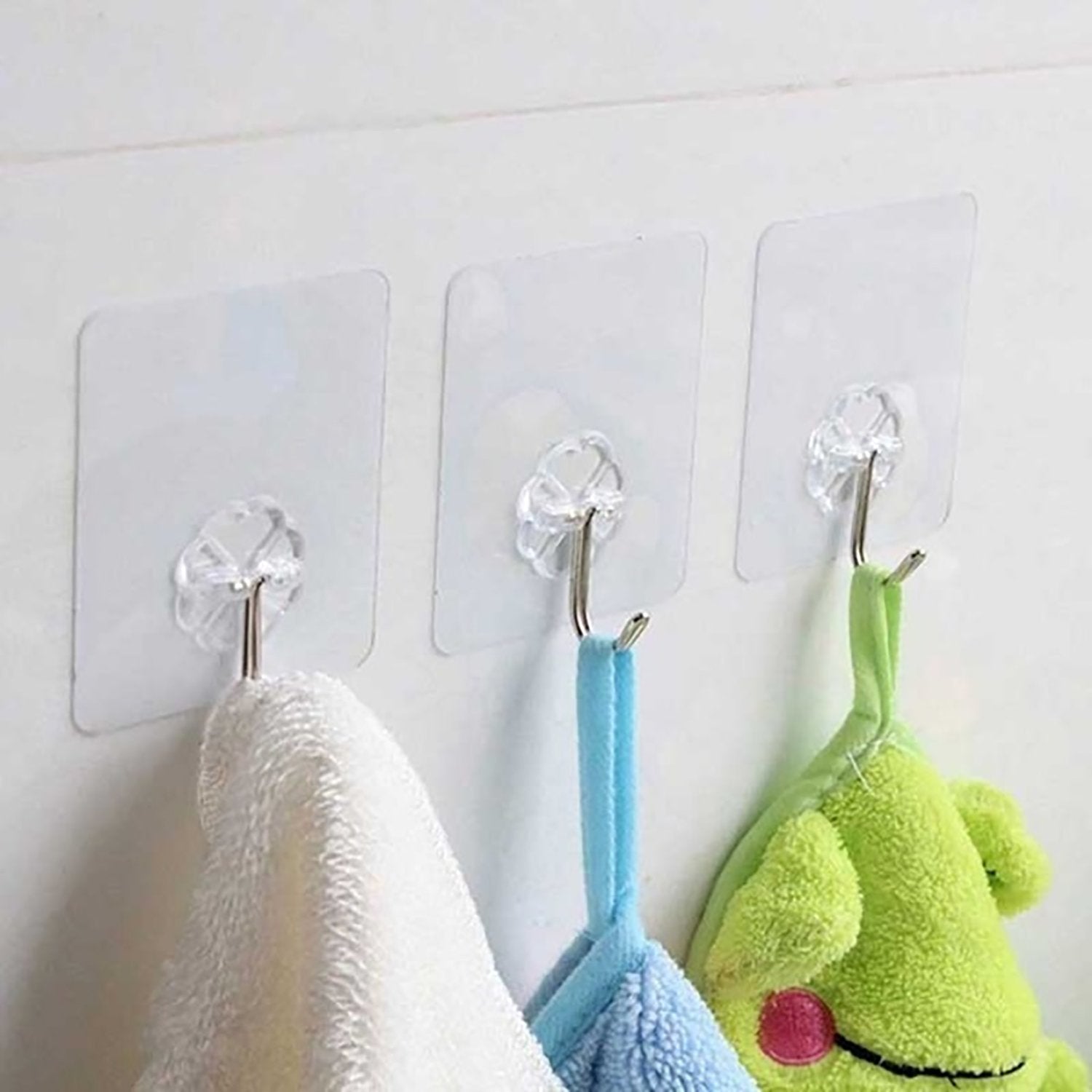 Multipurpose Strong Small Stainless Steel Adhesive Wall Hooks thumbnail 3