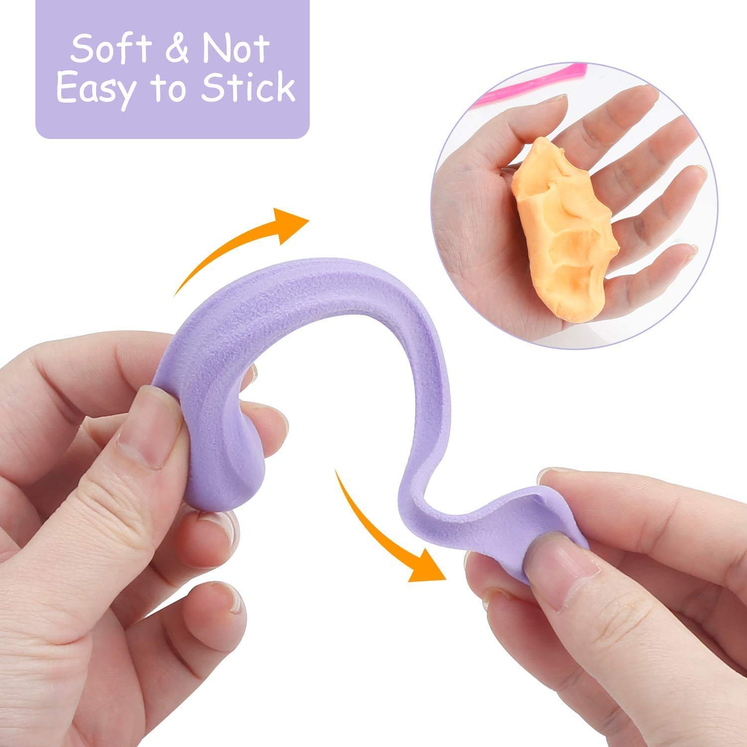 Non-Toxic Creative 50 Dough Clay Mould 5 Different Colors, (Pack of 6 Pcs) thumbnail 9