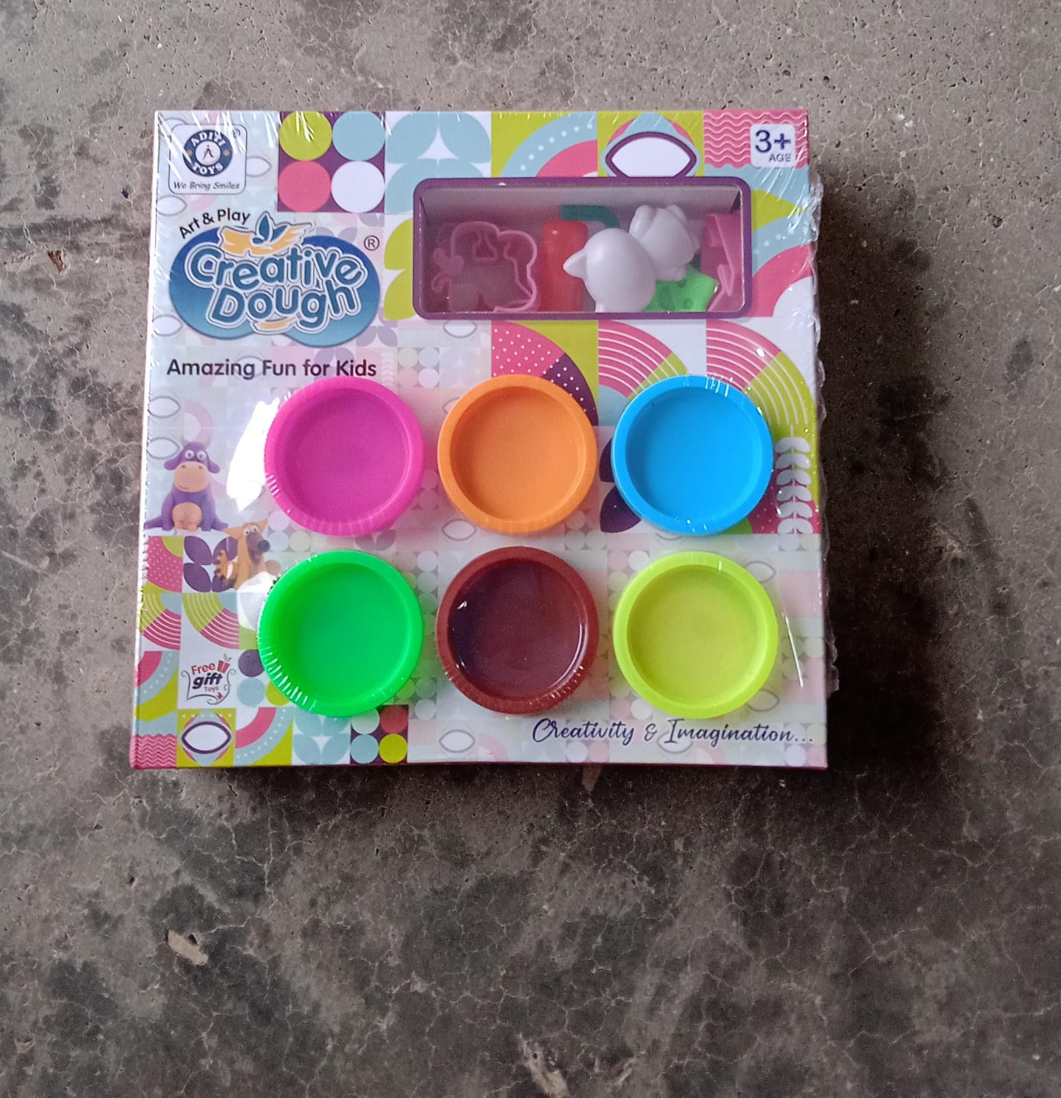 Non-Toxic Creative 50 Dough Clay Mould 5 Different Colors, (Pack of 6 Pcs) thumbnail 10