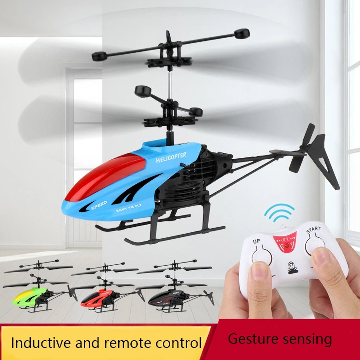 Remote Control Helicopter with USB Chargeable Cable for Boy and Girl Children (Pack of 1) thumbnail 4