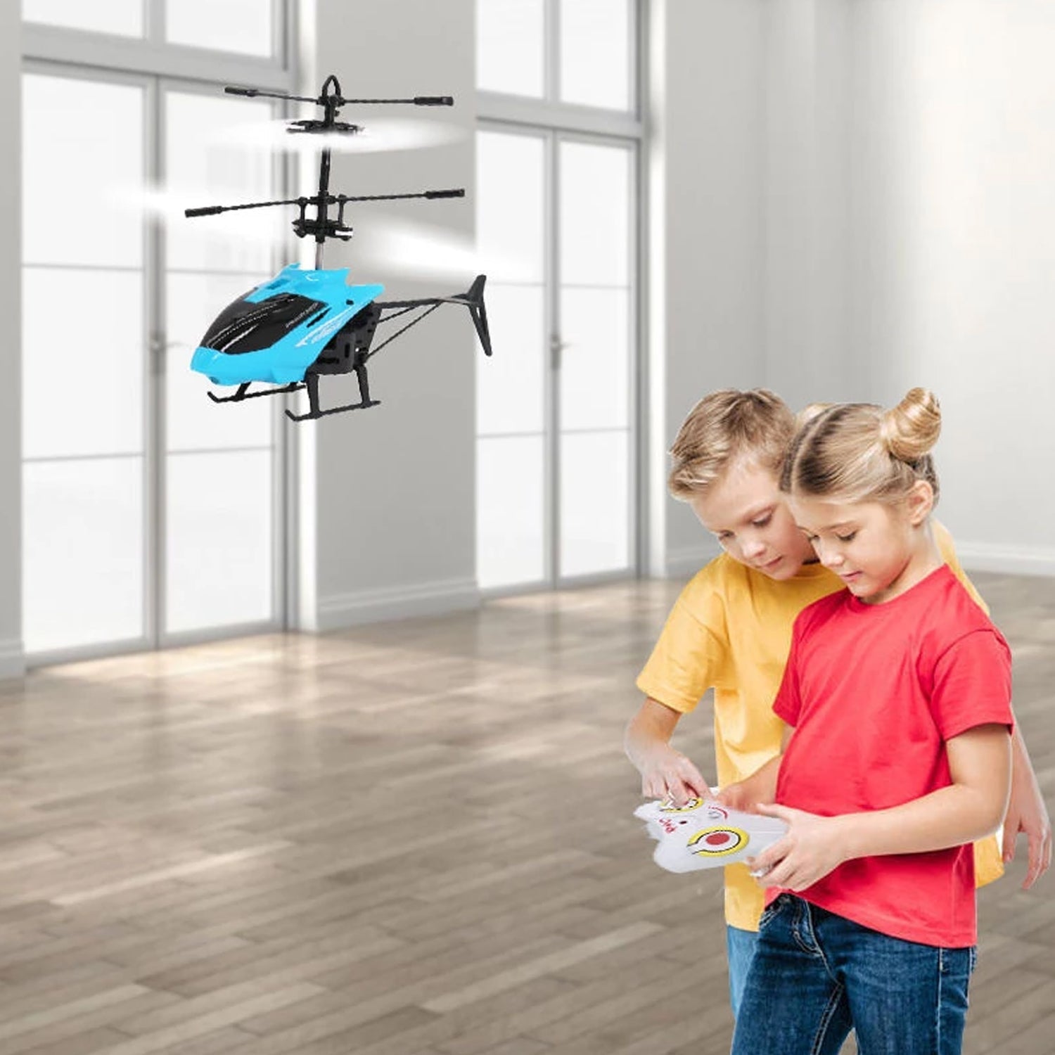 Remote Control Helicopter with USB Chargeable Cable for Boy and Girl Children (Pack of 1) thumbnail 7