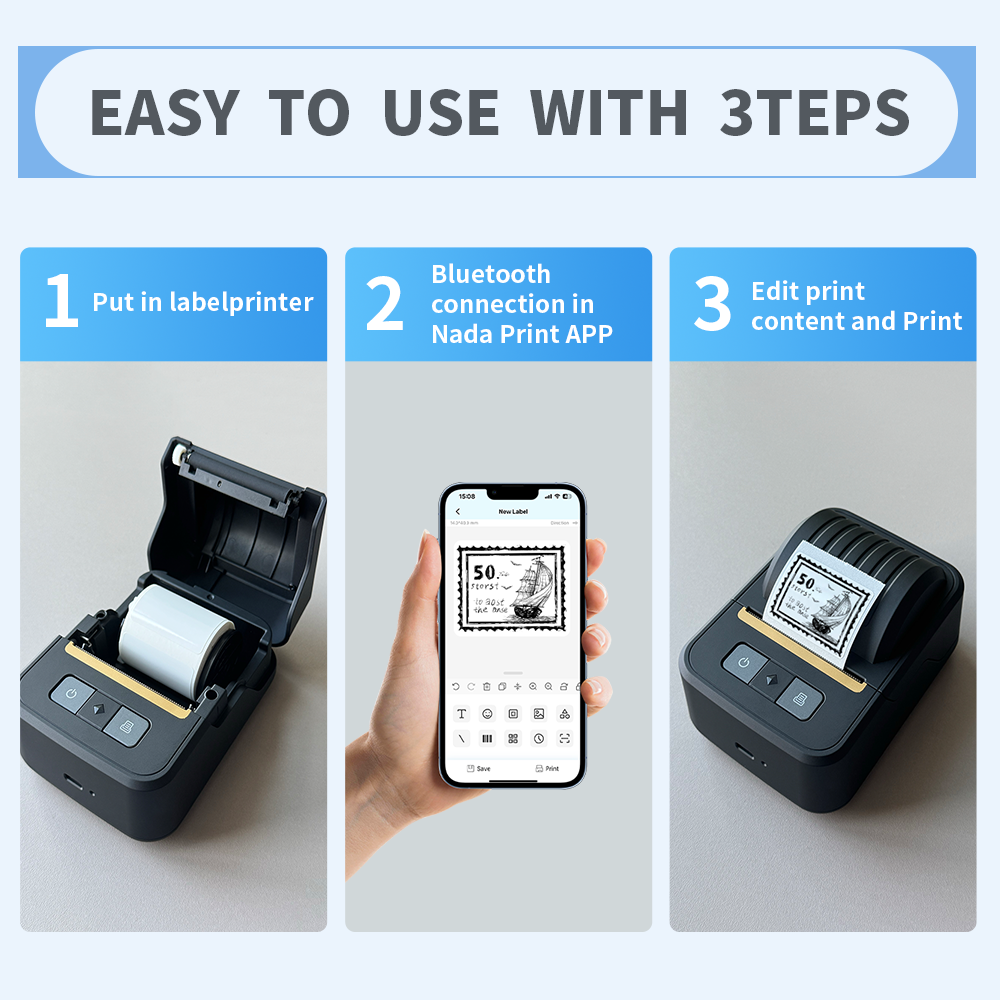 Zettix N20 Portable Thermal Label Printer- 1 Year Warranty thumbnail 5