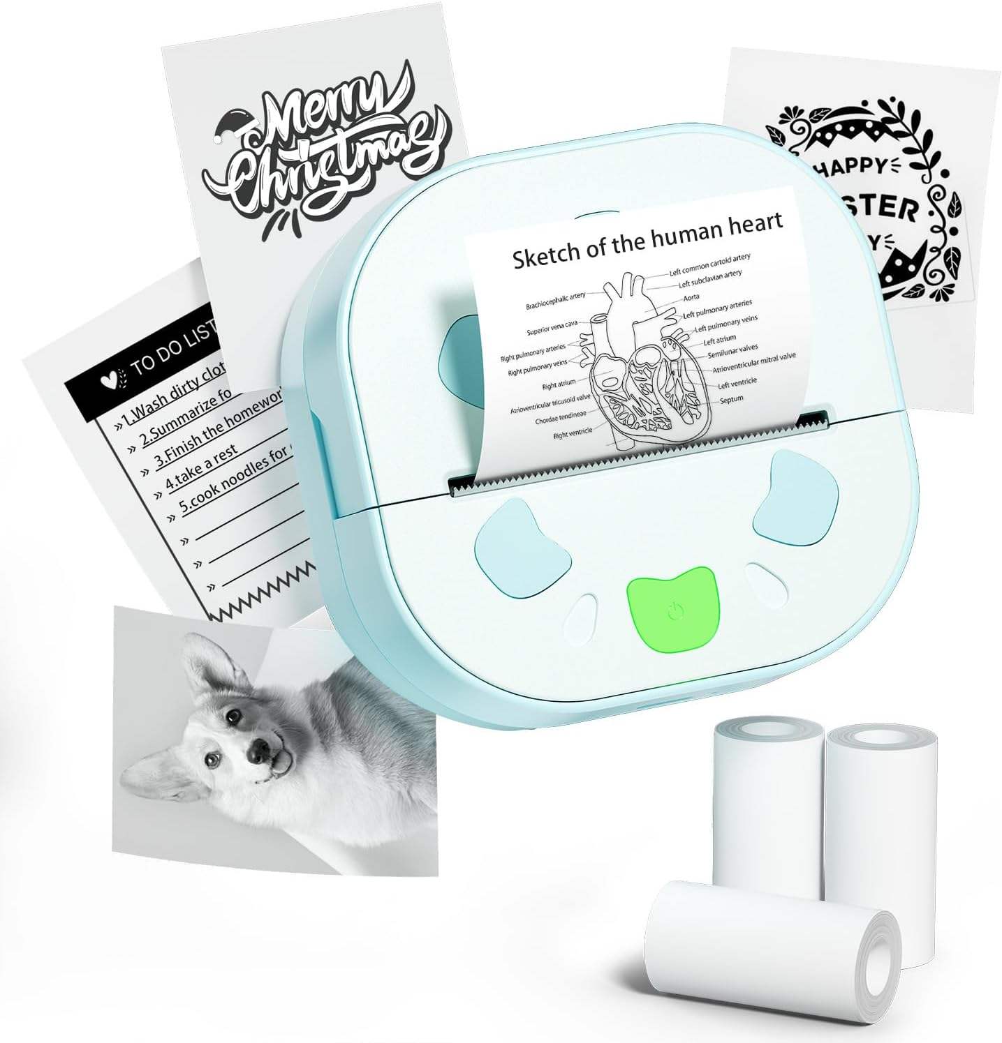 Zettix Mini Sticker Printer D21 Bluetooth â€¢ Inkless â€¢ Portable â€¢ Fun & Easy Printing - 1 Year Warranty