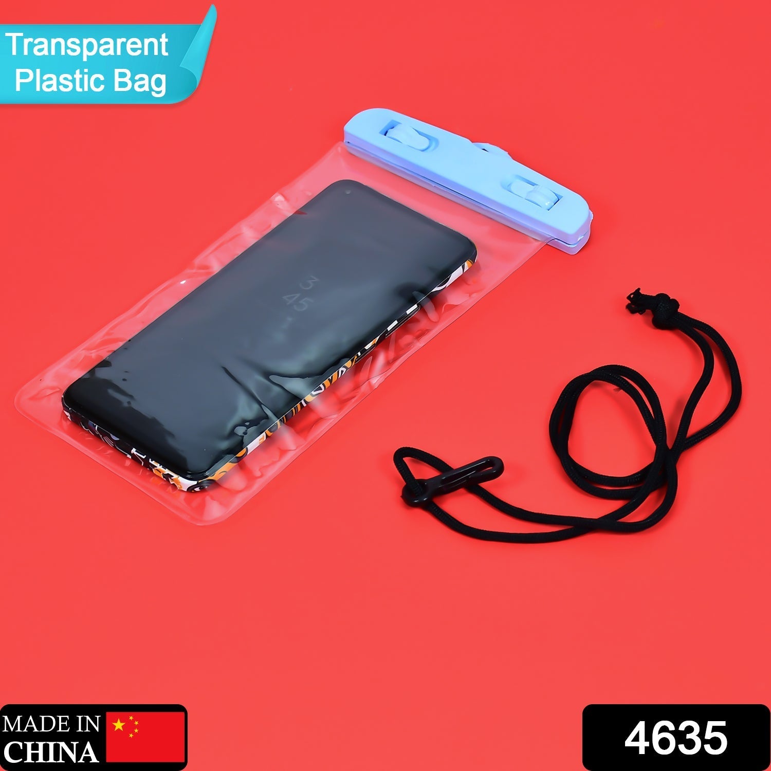 Mobile Waterproof Sealed Transparent Plastic Bag / Pouch Cover for All Mobile Phones thumbnail 3