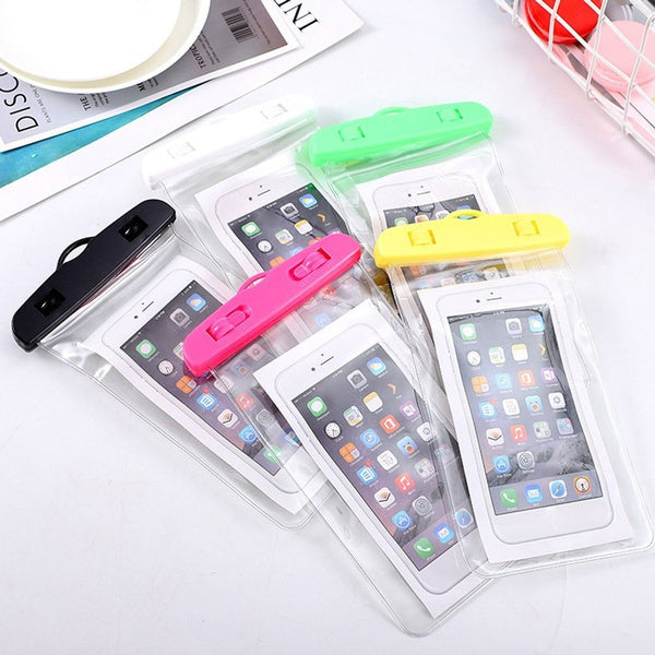 Mobile Waterproof Sealed Transparent Plastic Bag / Pouch Cover for All Mobile Phones thumbnail 4